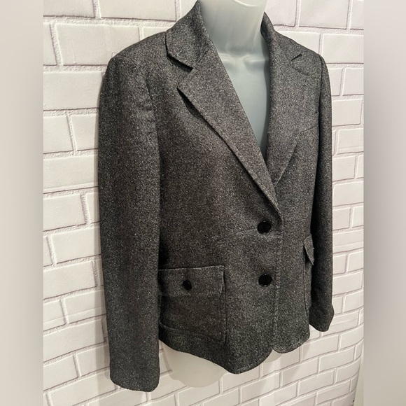 TALBOTS women gray blazer /size 8 - Picture 6 of 16